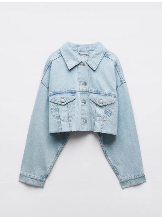 Cropped - Jeans Jacke